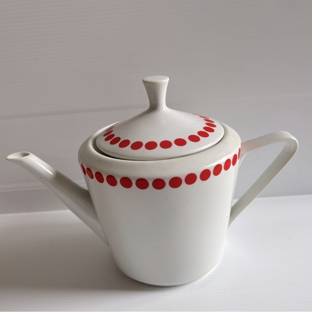 Vintage Northland Red Polka Dot Teapot